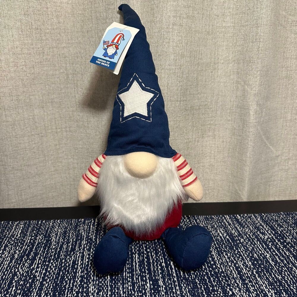 USA Holiday Decor Patriotic American Gnome